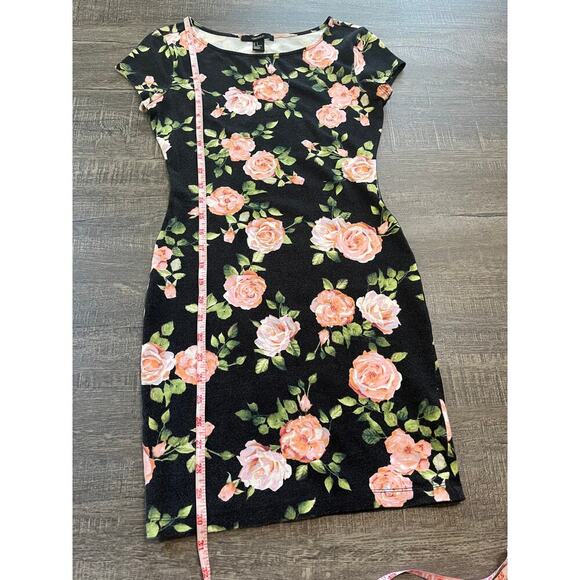 Forever 21 Black Floral Bodycon Dress - Picture 8 of 8